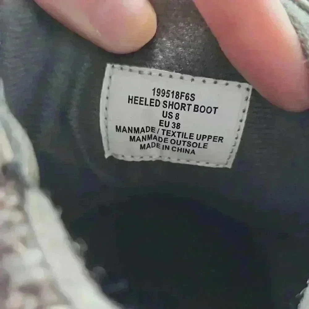 B-52 By Bull Boxer Womens Lace Up Side Zip Textile Heeled Short Boots Green Sz 8 - Picture 10 of 10